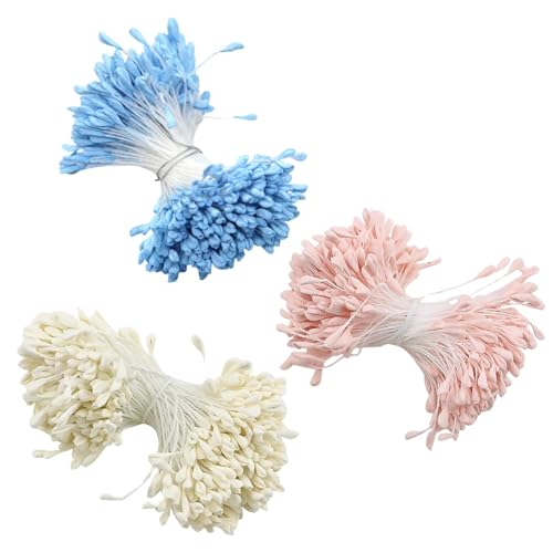 Lyivisk 1050 Stück Pfeifenreiniger Blumen Staubblatt Künstliche Blütenstaubblätter, Doppelköpfe Perlen, Matte Staubgefäße in Gelb, Weiß, Rosa Ideal für Blumen Basteln, DIY Projekte Dekoration Lyivisk 1050 Stück Pfeifenreiniger Blumen Staubblatt Künstliche Blütenstaubblätter, Doppelköpfe Perlen, Matte Staubgefäße in Gelb, Weiß, Rosa Ideal für Blumen Basteln, DIY Projekte Dekoration von Lyivisk