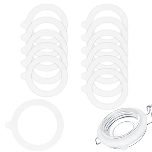 Lyivisk 12 Stück Silikon Ersatz Dichtungen für Weckgläser Gummiringe 70x95 mm Weiß Weich Wiederverwendbar Einmachglas Dichtringe für Weithalsgläser Klammerdeckel Einweckgläser Lyivisk 12 Stück Silikon Ersatz Dichtungen für Weckgläser Gummiringe 70x95 mm Weiß Weich Wiederverwendbar Einmachglas Dichtringe für Weithalsgläser Klammerdeckel Einweckgläser von Lyivisk