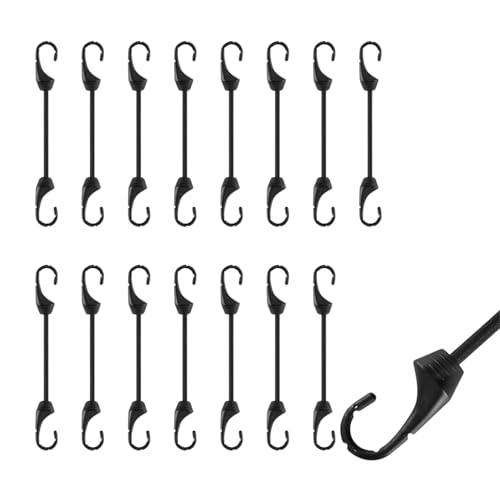 Lyivisk Spanngummi mit Haken 15 Stück Expander mit Haken 10 cm Gummi Spanner für Zelt Plane Camping Banner Outdoor Anwendungen Wasserdicht Vielseitig einsetzbar Lyivisk Spanngummi mit Haken 15 Stück Expander mit Haken 10 cm Gummi Spanner für Zelt Plane Camping Banner Outdoor Anwendungen Wasserdicht Vielseitig einsetzbar von Lyivisk