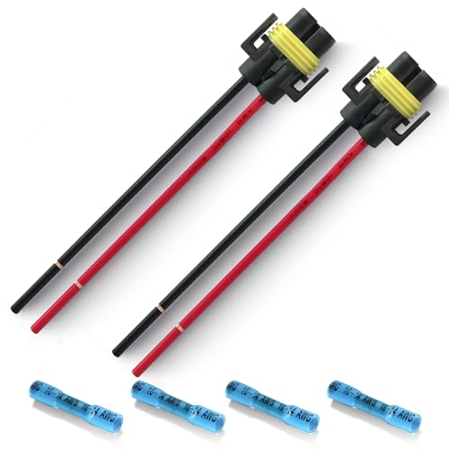 2 Stück H11 H8 881 880 Keramik Kabelbaum Weiblicher Adapter Buchsenstecker für Nebelscheinwerfer Scheinwerfer (H11 H8 Weiblich) von LynKomm