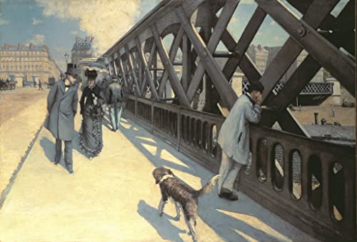 Leinwand Plakat Leinwand bilder Kunstdruck Klassische Malerei Die Brücke von Europa von Gustave Caillebotte für Bürodekoration 60x90cm von LynSet