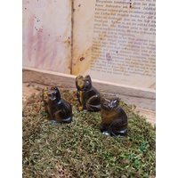 Katze Aus Tigerauge Geschnitzt von LyncasCreations