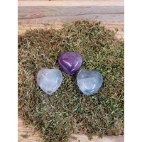 Kleines Herz Aus Fluorit 25mm von LyncasCreations