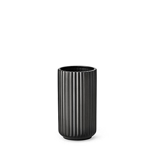 Lyngby Vase Matt Schwarz, 20cm von Lyngby ApS