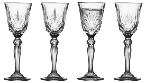 Lyngby Glas Krystal Melodia Schnappsglas, Likörglas, 5 cl, 4 Stck. von Lyngby Glas