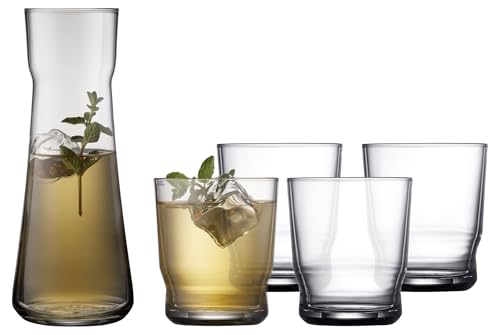Lyngby Glas Lissabon Karaffe-Set, Wasserkaraffe mit Gläsern, 5-teilig Lyngby Glas Lissabon Karaffe-Set, Wasserkaraffe mit Gläsern, 5-teilig von Lyngby Glas