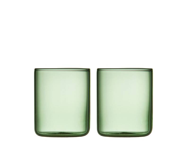 Messglas 2er-Set Torino grün von Lyngby Glas