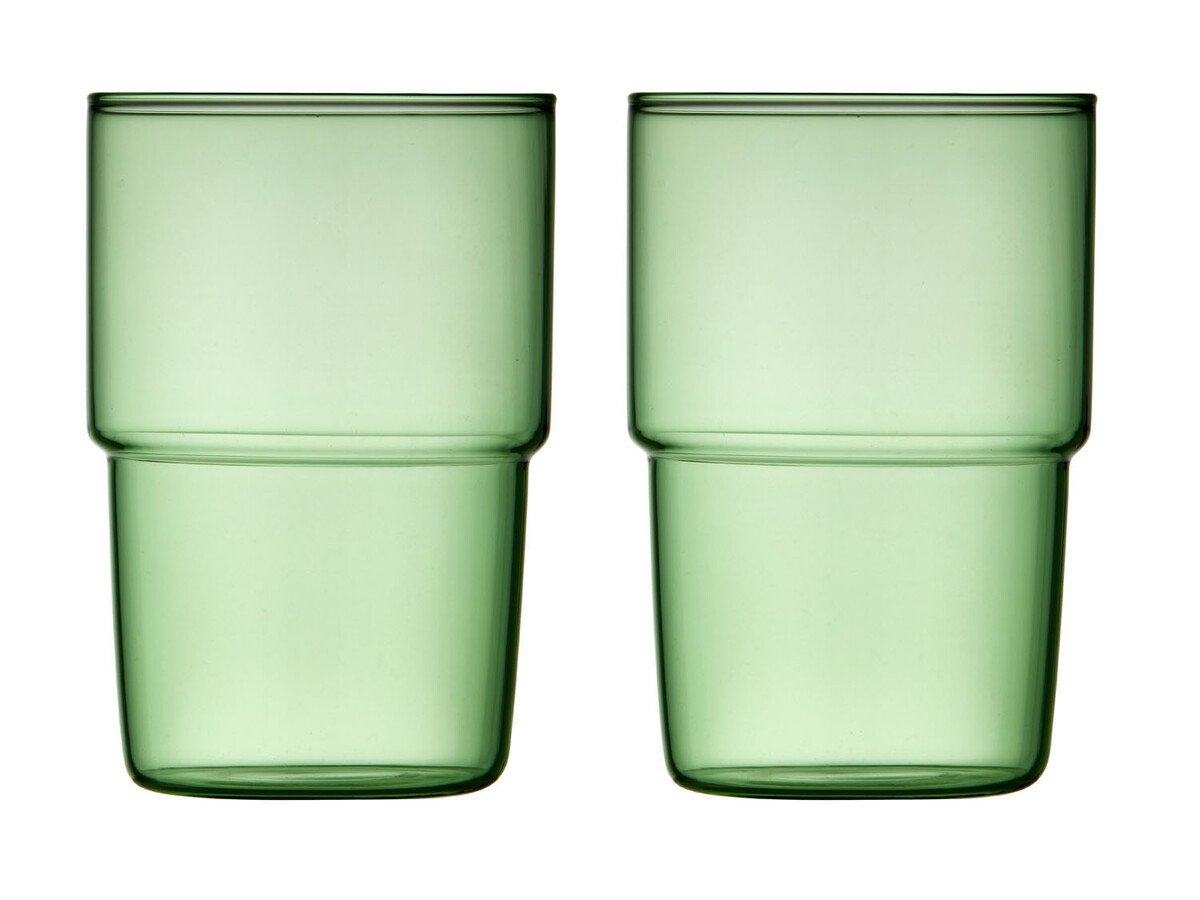 Trinkglas 2er-Set Torino grün Trinkglas 2er-Set Torino grün von Lyngby Glas