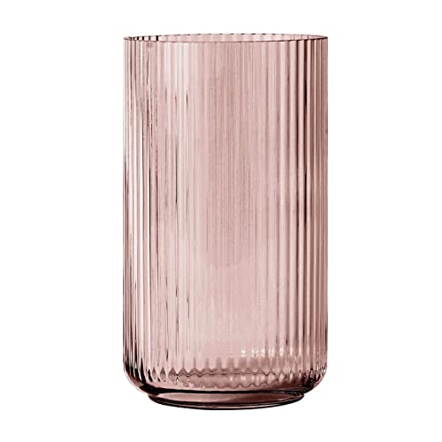 Lyngby Porcelæn Vase H20.5 cm Lyngby aus mundgeblasenem Glas zeitlos, rot von DANMARK LYNGBY