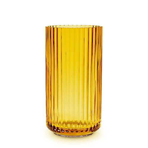 Lyngby Porcelæn Vase H20.5 cm Lyngby aus mundgeblasenem Glas zeitlos, gelb von DANMARK LYNGBY