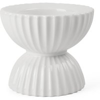 Lyngby Porcelæn - Lyngby Tura Blockkerzenhalter, Ø 11.5 cm, weiß von Lyngby Porcelæn