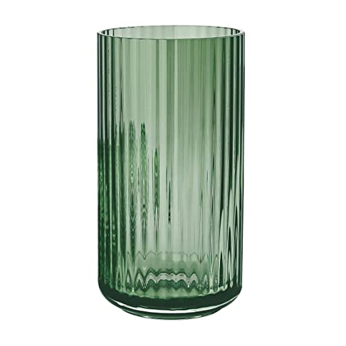 Lyngby Porcelæn Vase H20.5 cm Lyngby aus mundgeblasenem Glas zeitlos, grün von DANMARK LYNGBY