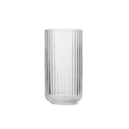 Lyngby Porcelæn Vase H25 cm Lyngby aus mundgeblasenem Glas zeitlos, klar von DANMARK LYNGBY