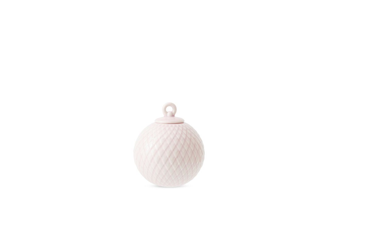 Lyngby Porcelæn Wanddekoobjekt Lyngby Porcelæn Rhombe Dekorationskugel soft pink von Lyngby Porcelæn