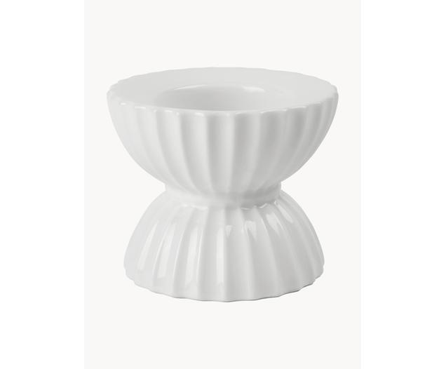 Porzellan-Teelichthalter Tura mit geriffelter Oberfläche von Lyngby Porcelaen
