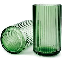 Vase Glas grün 25 cm H von Lyngby