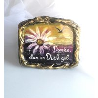 Trauerstein, Gedenkstein, Grabschmuck, Trauergeschenk, Trauerspruch Grabschmuck, Naturstein, Handbemalter Stein, Unikat von LyniesGalerie
