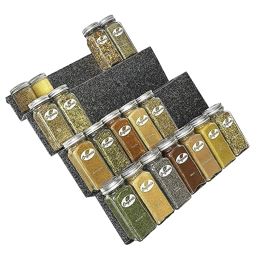 LYNK PROFESSIONAL 430414DS Gewürzregal-Tablett Schubladen-Organizer zum Herausziehen, Legierter Stahl, Silberfarben metallisch von Lynk Professional
