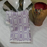 E152 Handgewebter Tischläufer Oder Kommode Schal - Fancy Pointed Twill von LynnSchusterDesigns