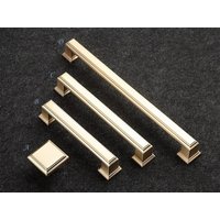 96 128 192 Mm Gold Schrankgriff Möbelgriffe Schubladen Griff Knauf Schrank Griffe Möbel Knäufe Möbelgriff Kommodengriffe Türgriff Kommode von LynnsHardware