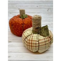 2Er Set Gefüllte Kürbisse - Herbst Kürbis Dekor Tablett von LynnsHomeDesign