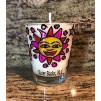 Bienenwachskerze in Outer Banks, Nc Schnapsglas - Sun Beeswax Candle Beach Decor von LynnsHomeDesign