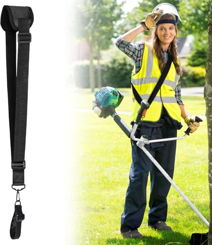 Schultergurt Rasenmäher Verstellbarer Unkrautfresser Nylongürtel Rasentrimmer Tragegurt, Ergonomisch für Gartenarbeit, Schwarz, 32 bis 50 Zoll Länge Schultergurt Rasenmäher Verstellbarer Unkrautfresser Nylongürtel Rasentrimmer Tragegurt, Ergonomisch für Gartenarbeit, Schwarz, 32 bis 50 Zoll Länge von Lynqvor