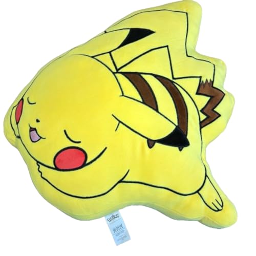 Lyo Pokemon Pikatchu Schlafendes Kissen – hochwertiges Plüsch, sehr weich und angenehm zu eng – für Fans und Enthusiasten – Offizielles Pokémon-Lizenzprodukt von Lyo