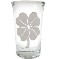 Vierblättriges Kleeblatt 1, 5 Unzen Schnapsglas - Kostenlose Personalisierte Gravur, Lucky Irish Shamrock Design von LyonCraft