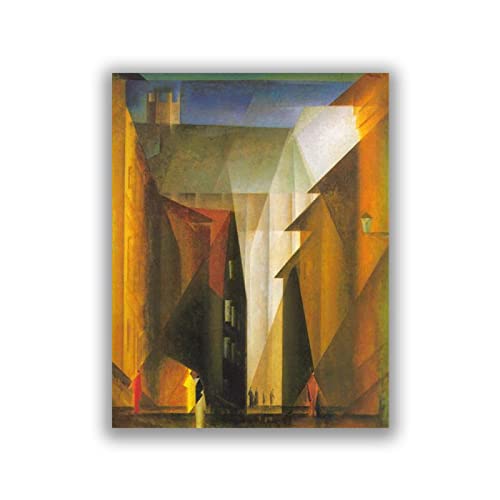 Lyonel Feininger Druck auf Leinwand-Berühmte Gemälde Wandkunst-"Barfüsserkirche I"-Abstrakter Expressionismus Leinwand Wandkunst Bild 40x52cm Rahmenlos Lyonel Feininger Druck auf Leinwand-Berühmte Gemälde Wandkunst-"Barfüsserkirche I"-Abstrakter Expressionismus Leinwand Wandkunst Bild 40x52cm Rahmenlos von Lyonel Feininger