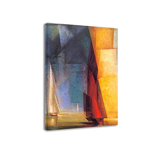 Lyonel Feininger Druck auf Leinwand-Berühmte Gemälde Wandkunst-"Stiller Tag am Meer III"-Abstrakter Expressionismus Leinwand Wandkunst Bild 50x75cm Gerahmt Lyonel Feininger Druck auf Leinwand-Berühmte Gemälde Wandkunst-"Stiller Tag am Meer III"-Abstrakter Expressionismus Leinwand Wandkunst Bild 50x75cm Gerahmt von Lyonel Feininger