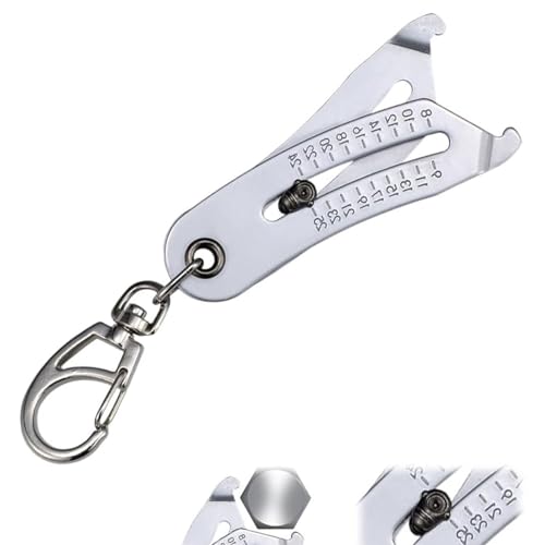 Bolt Size Finder Keychain,Portable Precise Thread Size Checker Keychain,Thread Size Verification Tool,Nut and Bolt Thread Checker,Bolt Size and Thread Identifier Gauges for Quickly Identify and Verify Bolt Size Finder Keychain,Portable Precise Thread Size Checker Keychain,Thread Size Verification Tool,Nut and Bolt Thread Checker,Bolt Size and Thread Identifier Gauges for Quickly Identify and Verify von Lyoveu