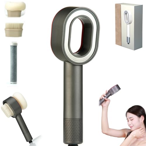 Filtersonic 3-in-1 Doodle Shower Head,doyoo duschkopf,doyoo pure 3in1 premium filterduschkopf, High Pressure Shower Head with Filter,Shower Head Filter Against Limescale,3-in-1 Shower Head with Sponge von Lyoveu