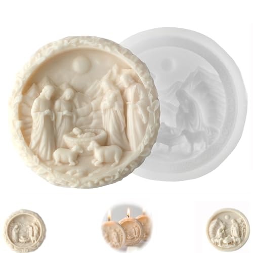 silikonform krippe,Krippe Silikonform, Einfaches Freisetzungsmaterial, 1 Stück, Jesus Geburtskerze, Weihnachtskerzenformen, Wiederverwendbares Design, Ideal Für Seife Oder Schokolade-B silikonform krippe,Krippe Silikonform, Einfaches Freisetzungsmaterial, 1 Stück, Jesus Geburtskerze, Weihnachtskerzenformen, Wiederverwendbares Design, Ideal Für Seife Oder Schokolade-B von Lyoveu