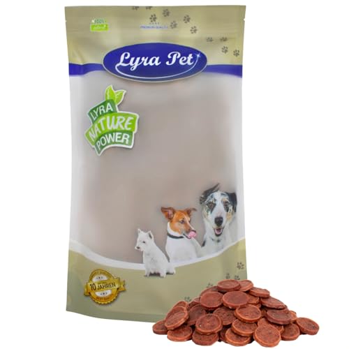 Lyra Pet® 1 kg Entenchips | Kausnack von der Ente | Leckerli auch für Welpen und ältere Hunde | Gut verträglicher Belohnungs- und Trainingssnack | Kauartikel im wiederverschließbaren Beutel von Lyra Pet