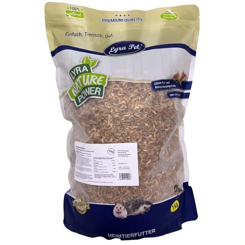 Lyra Pet® 1 kg Shrimps getrocknet | Sonnengetrocknete Garnelen als Tierfutter | Reich an Proteinen & Omega-3-Fettsäuren | Natürliches, artgerechtes Futter für Fische, Vögel, Hunde, Katzen & Reptilien von Lyra Pet