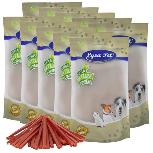 Lyra Pet® 10 kg Entenbruststreifen | Kausnack von der Ente | Leckerli auch für Welpen und ältere Hunde | Idealer Belohnungs- und Trainingssnack | Gut verträglich | Wiederverschließbar von Lyra Pet