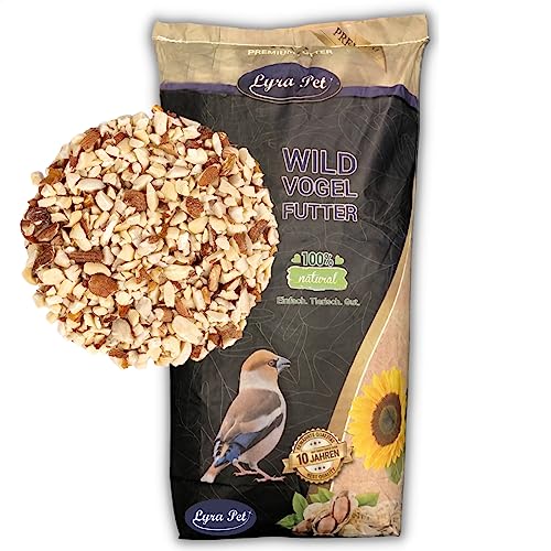 Lyra Pet® | 10 kg Erdnusskerne mit Haut Gehackt | Neue Ernte | Vogelfutter Ideal für Sommer & Winter | Natürliche & Energiereiche Erdnüsse | Streufutter für Kleine Vögel | Fettreiches Wildvogelfutter von Lyra Pet