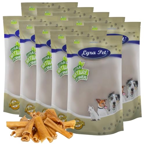 Lyra Pet® 10 kg Rinderkopfhaut Abschnitte 1-7 cm | Naturbelassener Kausnack zahnreinigend | Proteinreiches Leckerli für Hunde | Langanhaltender Kauspaß | Fettarm & leicht verdauliches Hundefutter von Lyra Pet