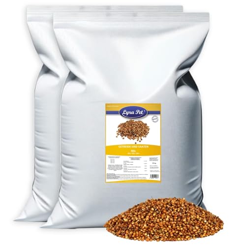 Lyra Pet® 20 kg Milo | Körner der Sorghum Hirse | Reich an Kohlenhydraten | Ergänzungsfutter für Vögel | Nährstoffreiches, Ganzjähriges Vogelfutter | Energiequelle für Wildvögel & Kleinnager von Lyra Pet
