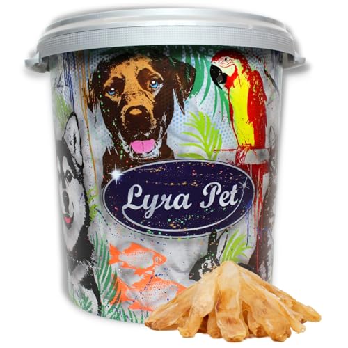 Lyra Pet® 5 kg Kaninchenohren 5000 g Hasenohren luftgetrocknet Hundefutter + 30 L Tonne von Lyra Pet