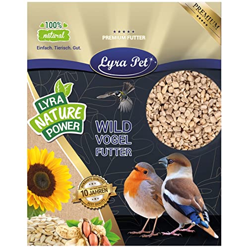 Lyra Pet® | 20 kg Sonnenblumenkerne Geschält Bruch | Wildvogelfutter Ganzjährig | Optimal für Jungtiere | Vogelfutter für Wildvögel | Wertvolles Streufutter | Energiespender für Sommer und Winter von Lyra Pet