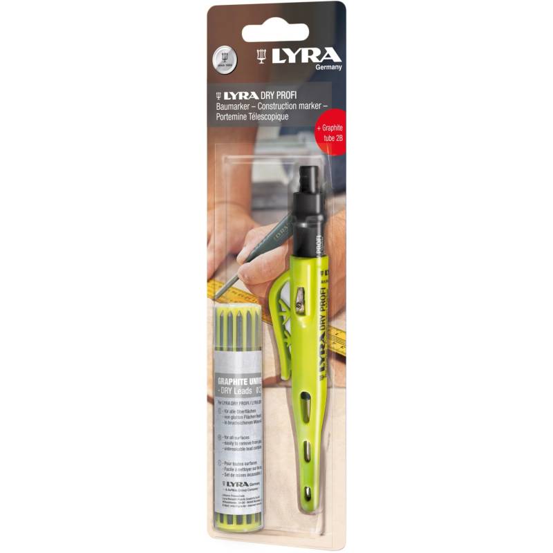 Baumarker Dry Profi mit Graphit-Minenset von Lyra
