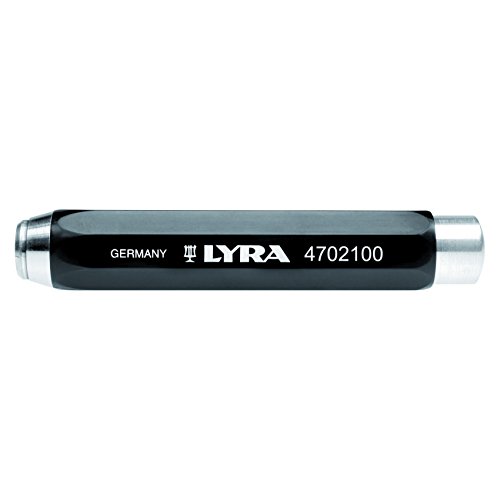 Lyra 4702100 Kreidehalter 6-Kant ø 9,5-10 mm aus Kunststoff, schwarz, 1 Stück (1er Pack) von LYRA