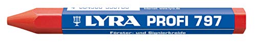 Lyra 4870017 Waldkreide, Signierkreide für Holzoberflächen, nass und trocken, Kreidestabilisator auf Ölbasis, 1er Pack, Rot Lyra 4870017 Waldkreide, Signierkreide für Holzoberflächen, nass und trocken, Kreidestabilisator auf Ölbasis, 1er Pack, Rot von Lyra