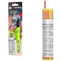 Lyra - Blisterpackung mit 1 Drehbleistift dry profi + 1 Etui mit 12 Farbminen von Lyra