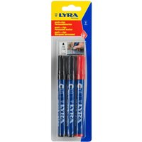 Pack LYRA 3 Permanentmarker 2 schwarz 1 rot Spitzbogen 1-4 mm - 4028005 Pack LYRA 3 Permanentmarker 2 schwarz 1 rot Spitzbogen 1-4 mm - 4028005 von Lyra