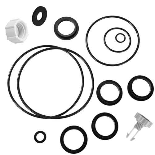 Lyreh 14stk Sandfilter Ersatzteile Set Kompatibel mit Intex Krystal Clear Sandfilterpumpe, Inklusive 1 Luftablassventil 11 O-Ringen für Verschiedene Teile 1 Ablassventilabdeckung mit O-Ring von Lyreh