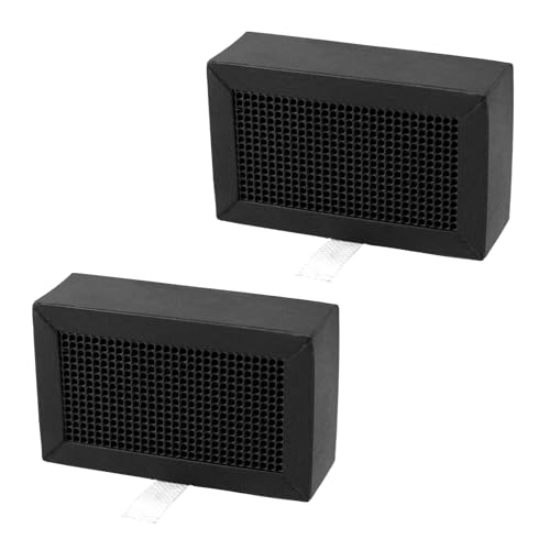 Lyreh 2stk 3D-Drucker-Luftfilter für Bambu Lab, 8,2x5x2,7cm Premium-Aktivkohle-3D-Drucker-Luftfilter Praktisches Luftreiniger-Zubehör für Bambu Lab X1C/P1P/P1S/X1/X1E (Schwarz) von Lyreh