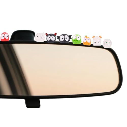 Lyreh 40stk Auto Ornamente, Harz Leuchtend Mini Briketts Auto Ornament Figur Miniatur-Autoinnendekoration für Auto-Rückspiegel Armaturenbrett Dekoratives Desktop Zubehör von Lyreh